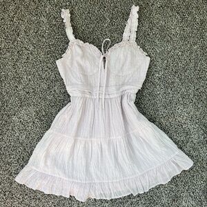 Light lavender summer mini dress